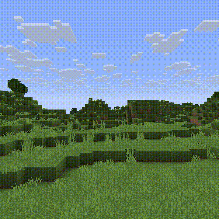 Example of a fall from 50 blocks up