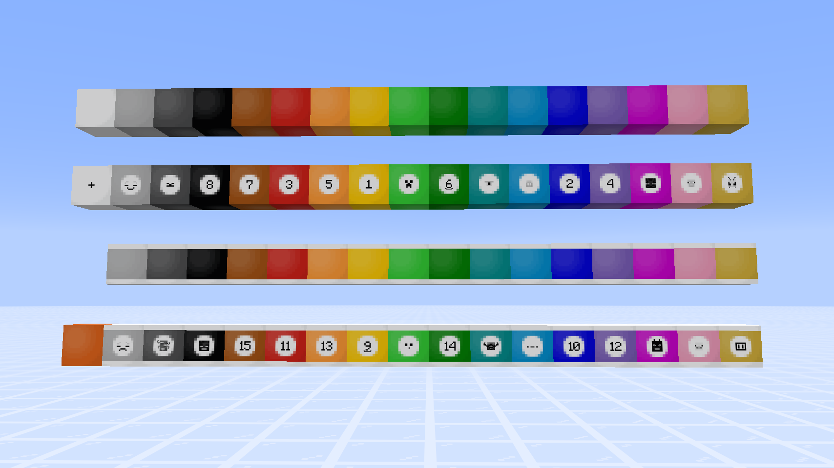 All the resin blocks added by the mod