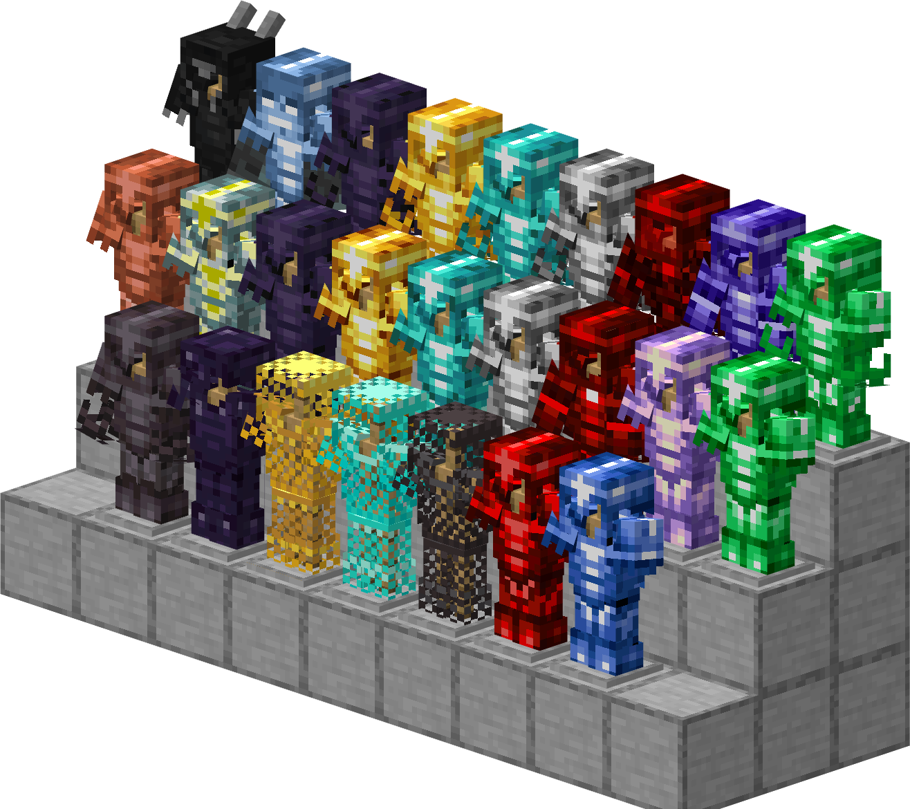 all the armors has been added