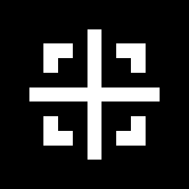 Crosshair black background