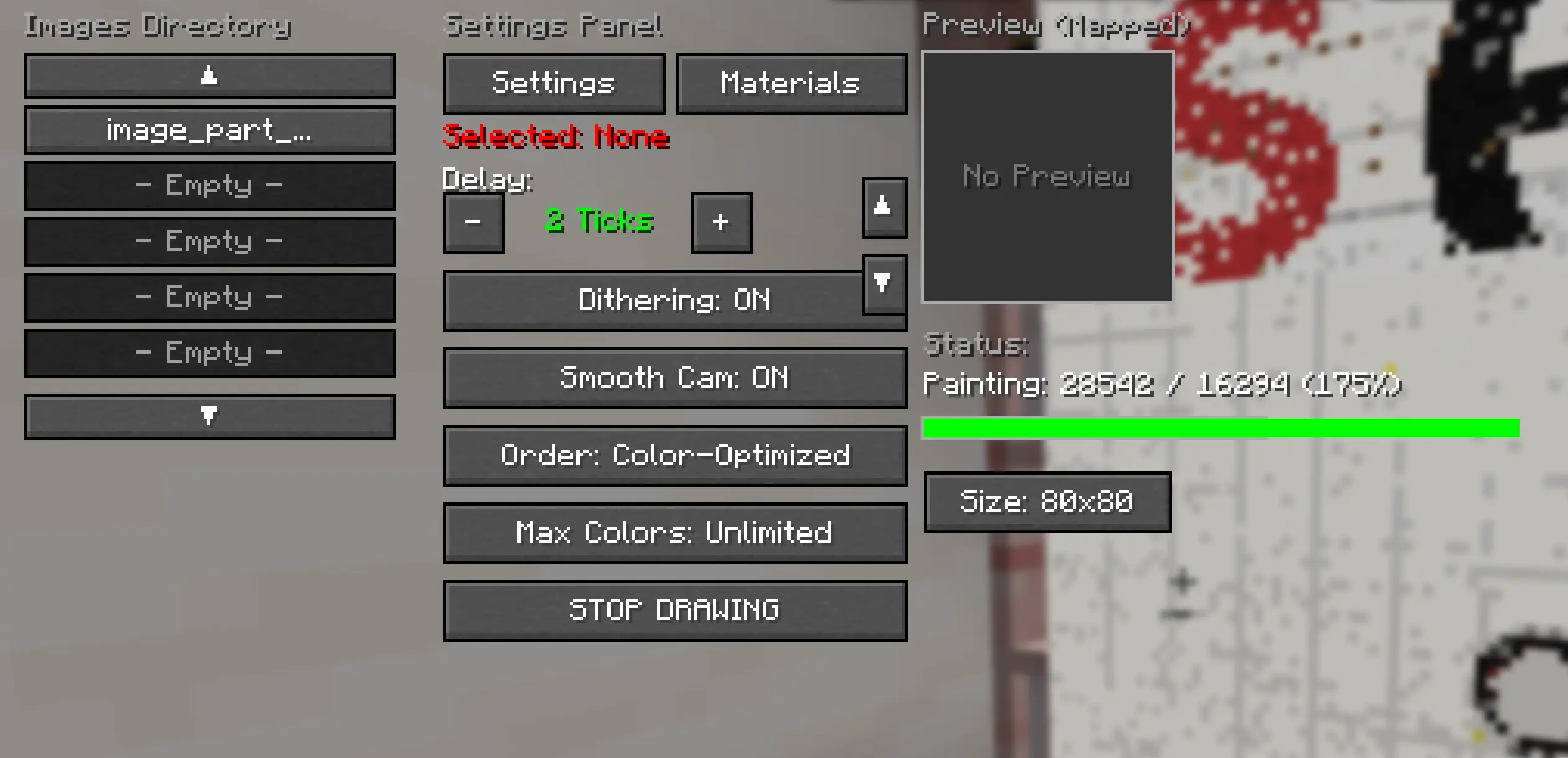 GUI in game