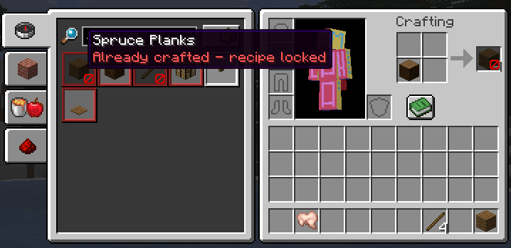 Locked Recipe Visuals
