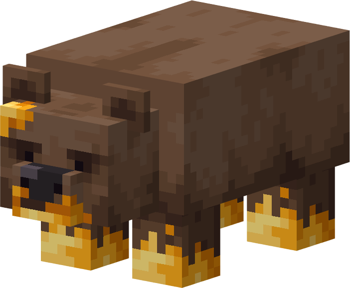 Honey Covered Brown Bear Render