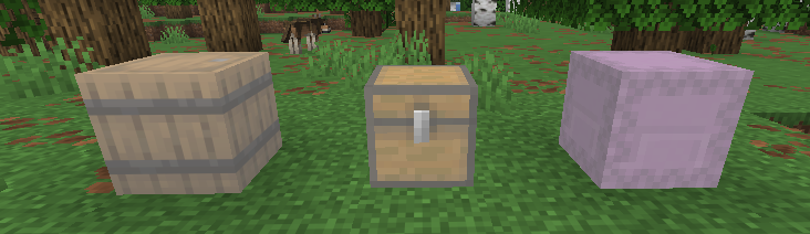 Barrel, Chest, Shulker