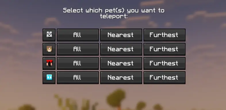 The teleport GUI!
