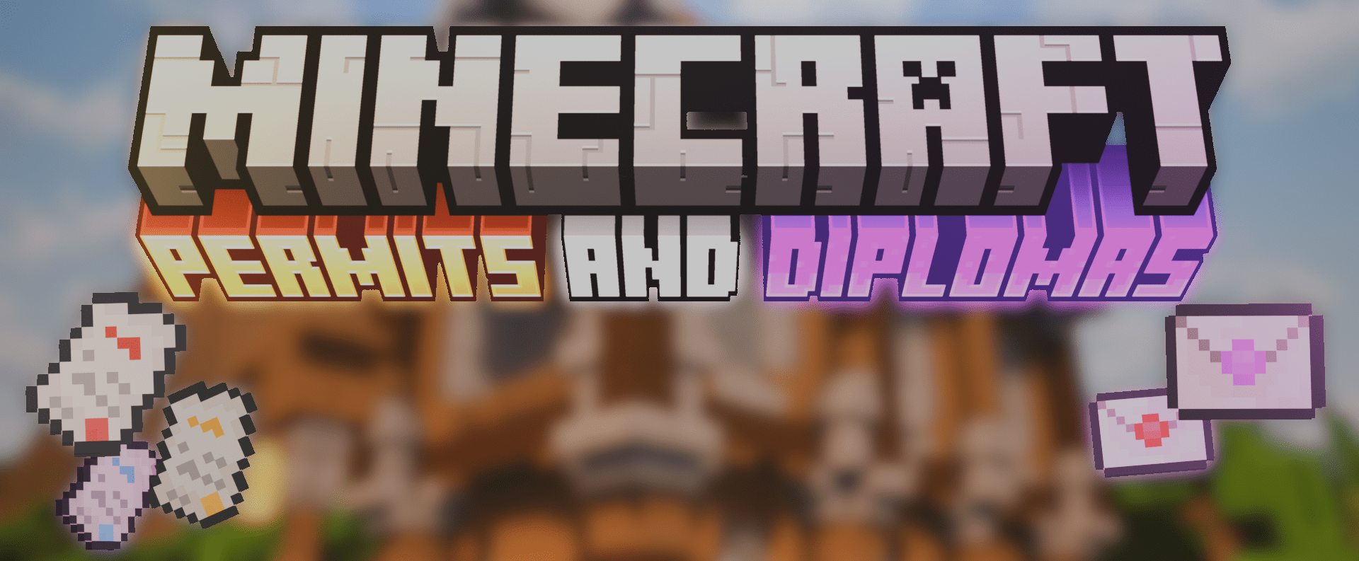 The Title of the modpack along with a few renders of items it adds