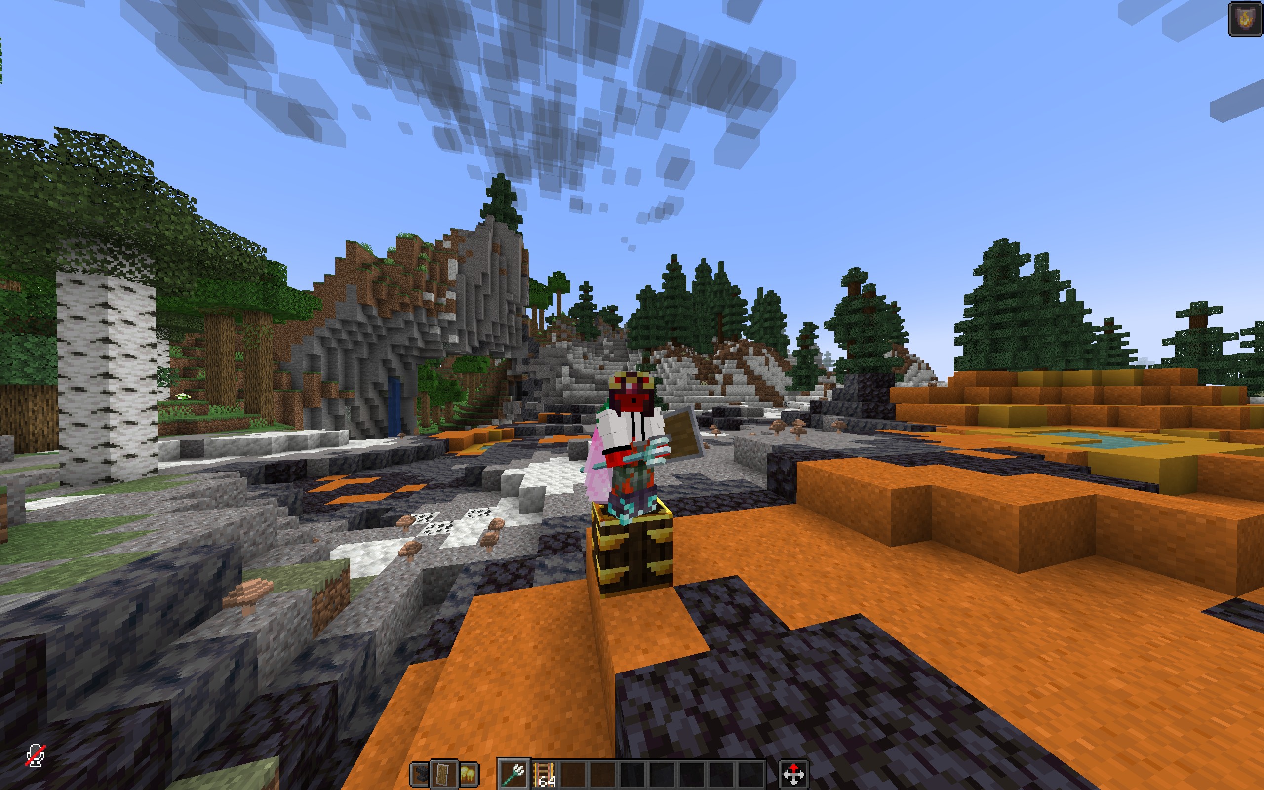 Uncinematic depiction of terrain and gear