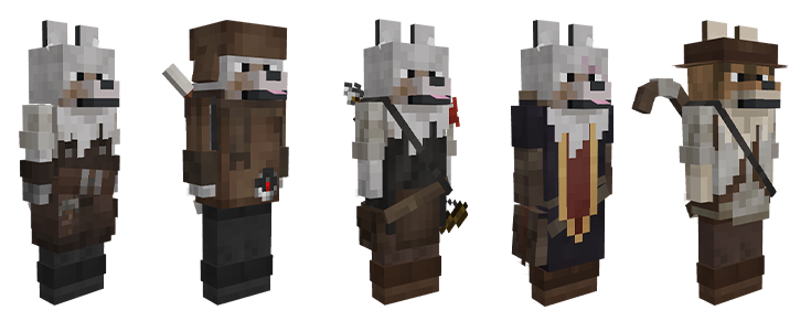 Wolf villager plains type 5 custom professions