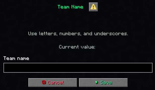 Create teams easily with dialog menu