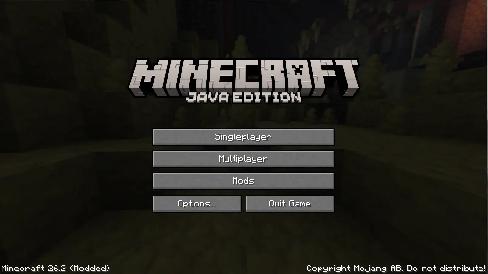 feather's main menu layout