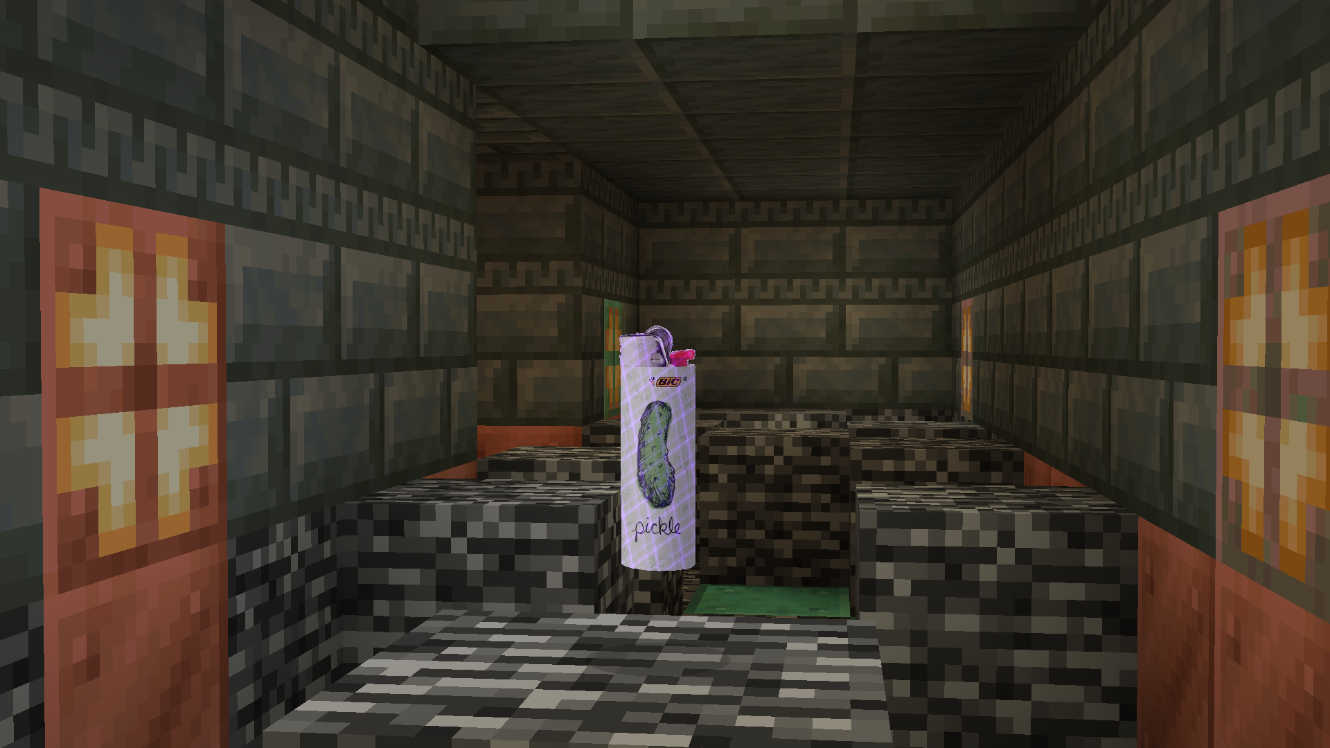 Pickle Lighter in item form floating in trial chamber.