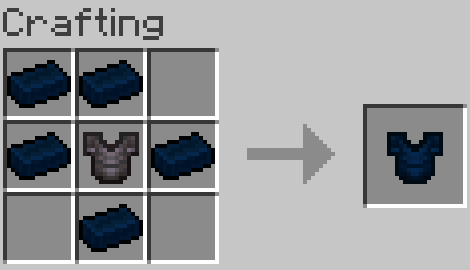 The Crafting Recipe for the Abyssium Chestplate.