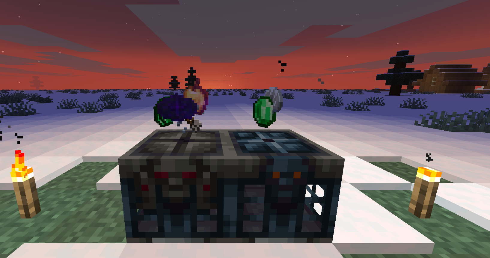 Modern Bizville and Mysterious Figure being dropped by vaults