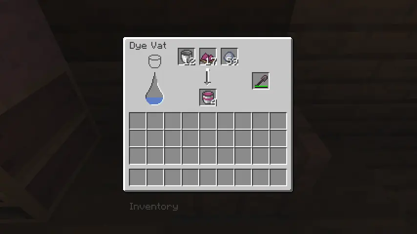 vat ui with paint in output slot