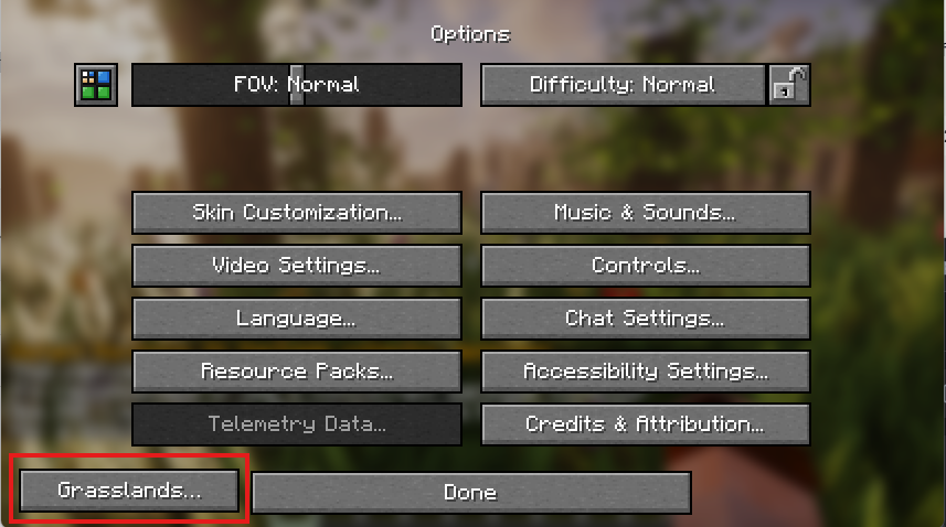 Config Menu