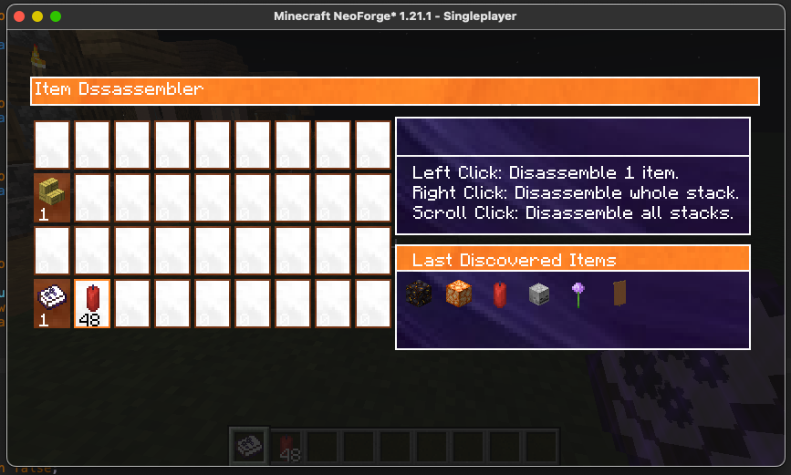 Item Disassembler Gui