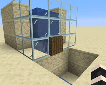 Iron bars and trapdoor
