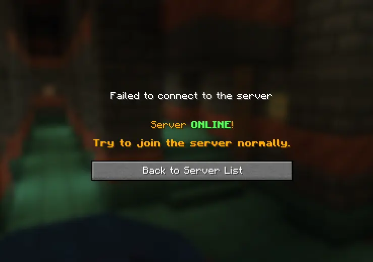 MC-Gate Server online message