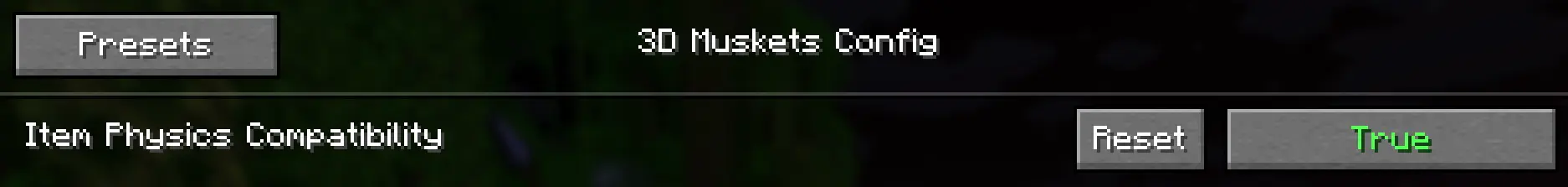 respackopts setting