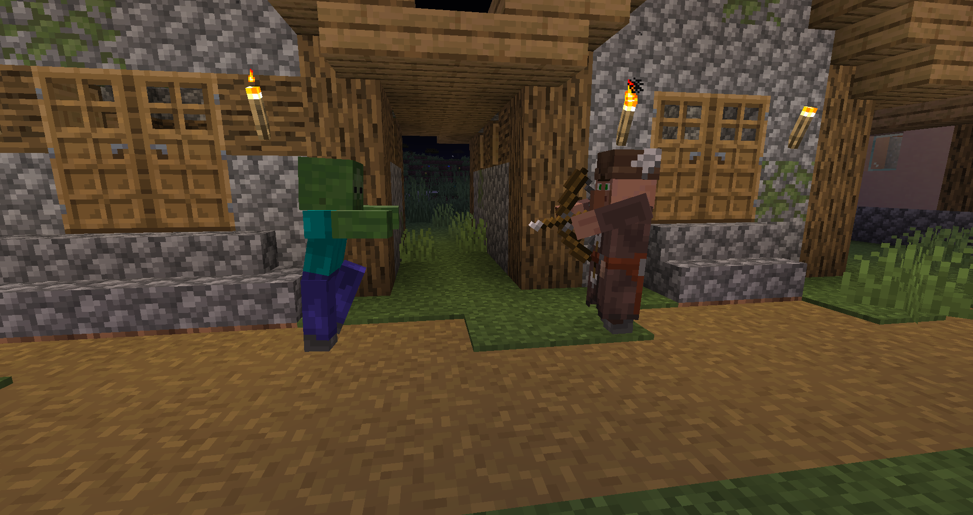 Fletcher Attacking Zombie