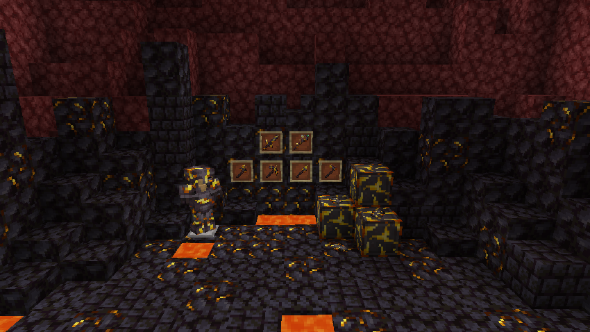 Build presenting all the Blazed Netherite Items