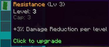 Resistance stat