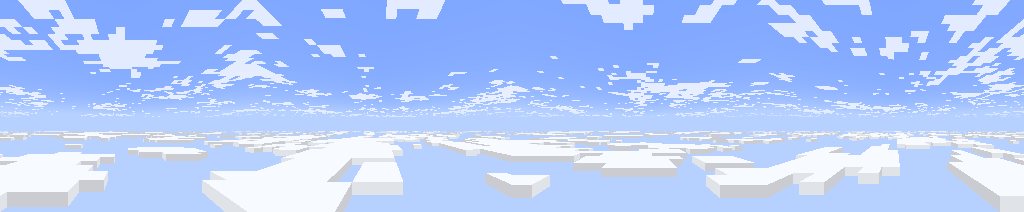 Panorama screenshot between two cloud layers