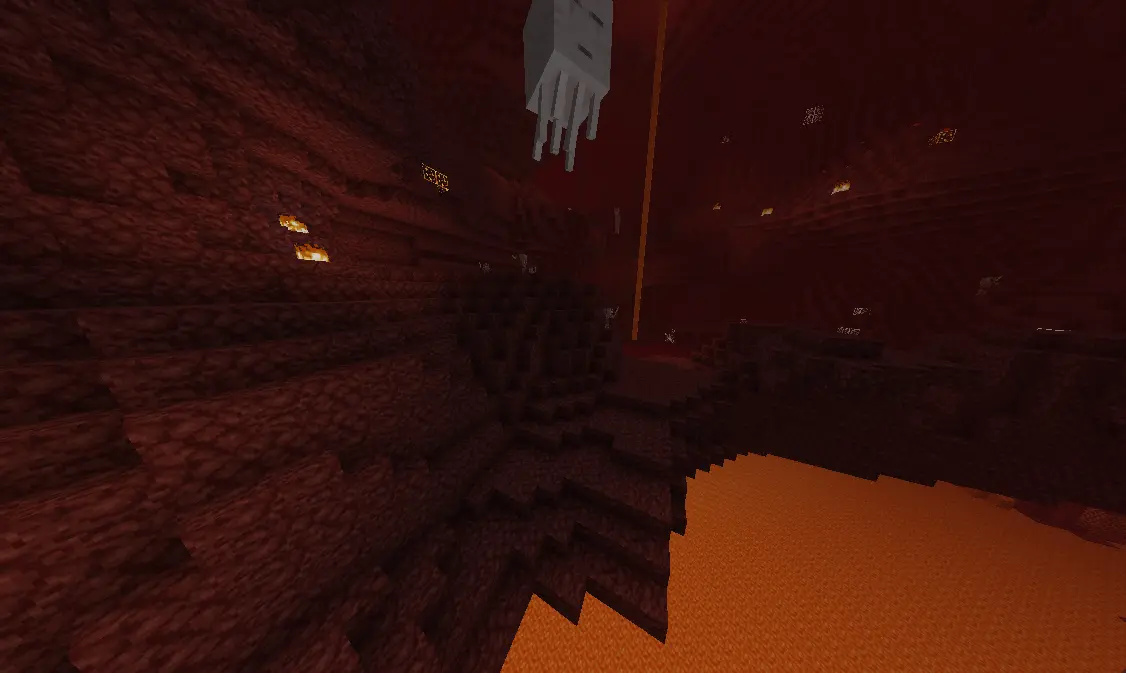 Nether Wastes With The Netherrack Changes