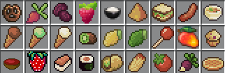 Items 55-81 of the FarMoreFood Datapack