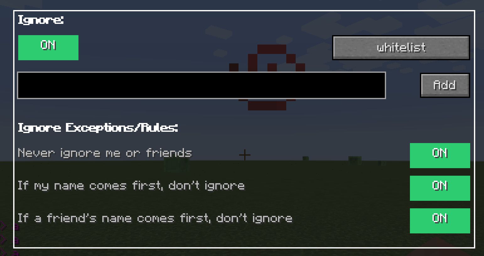 Ignore