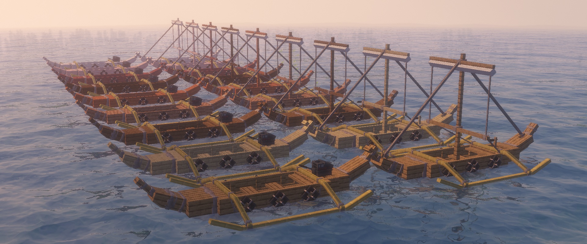 All simpleboats variants lined up