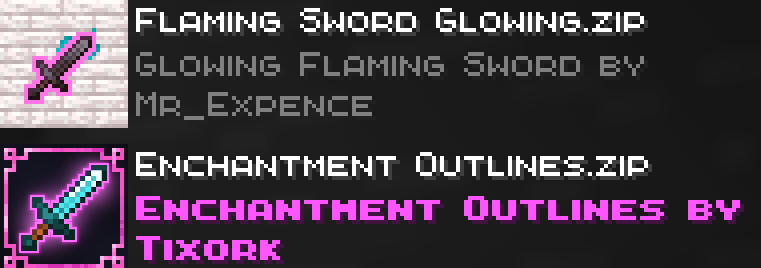 Place this on top of Enchantment Outlines