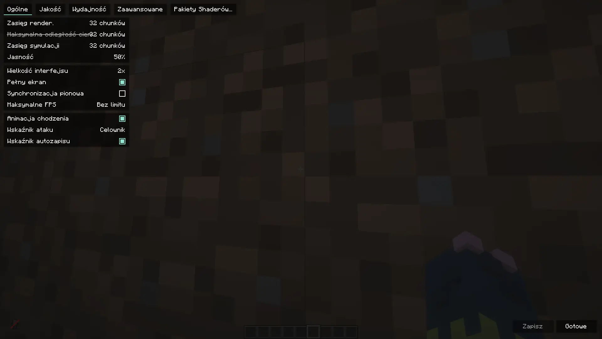 Sodium options with this resourcepack
