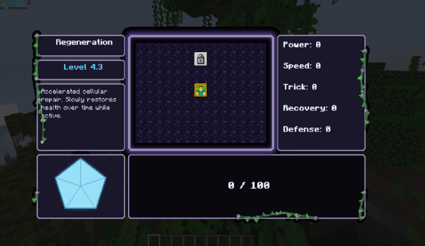 Image of the updated ability menu for Palladium