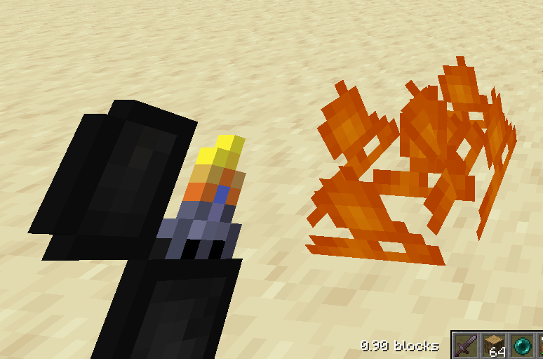 Flint and Steel with fire: