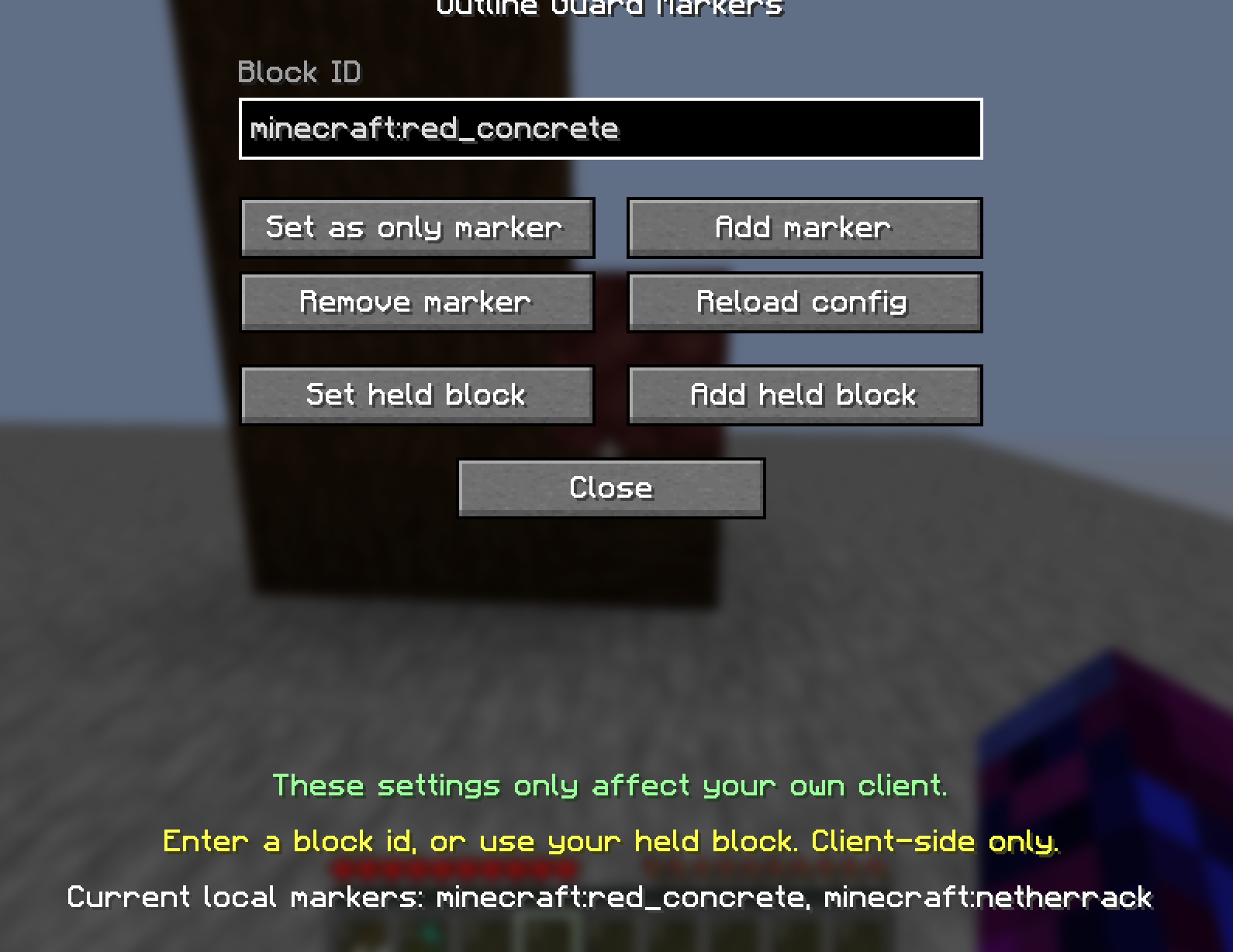 This is the UI for setting up your outline markers.