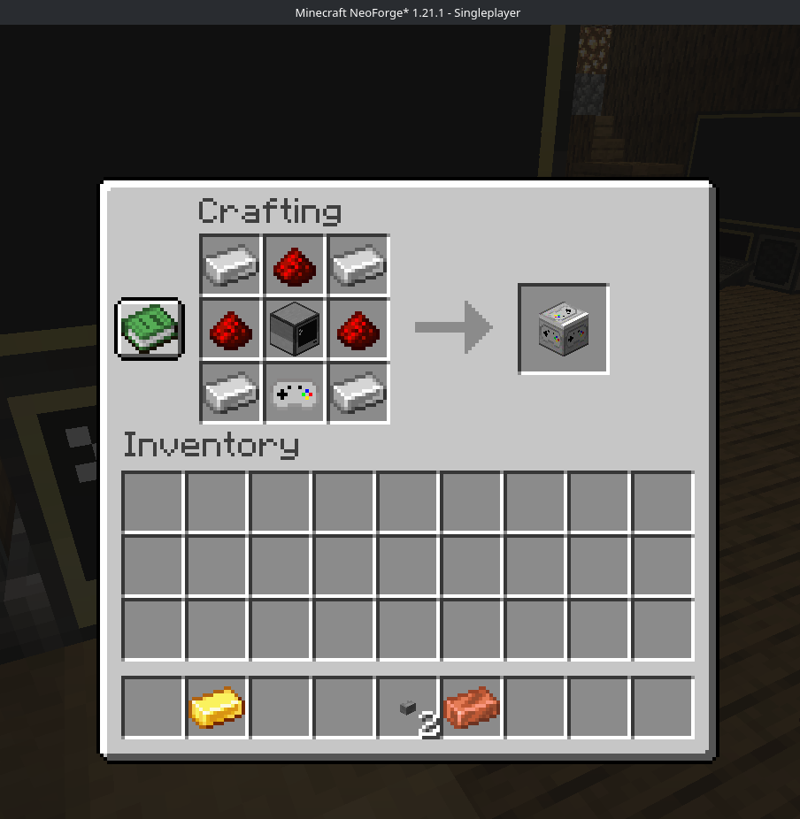 Gamepad Peripheral Crafting Recipe