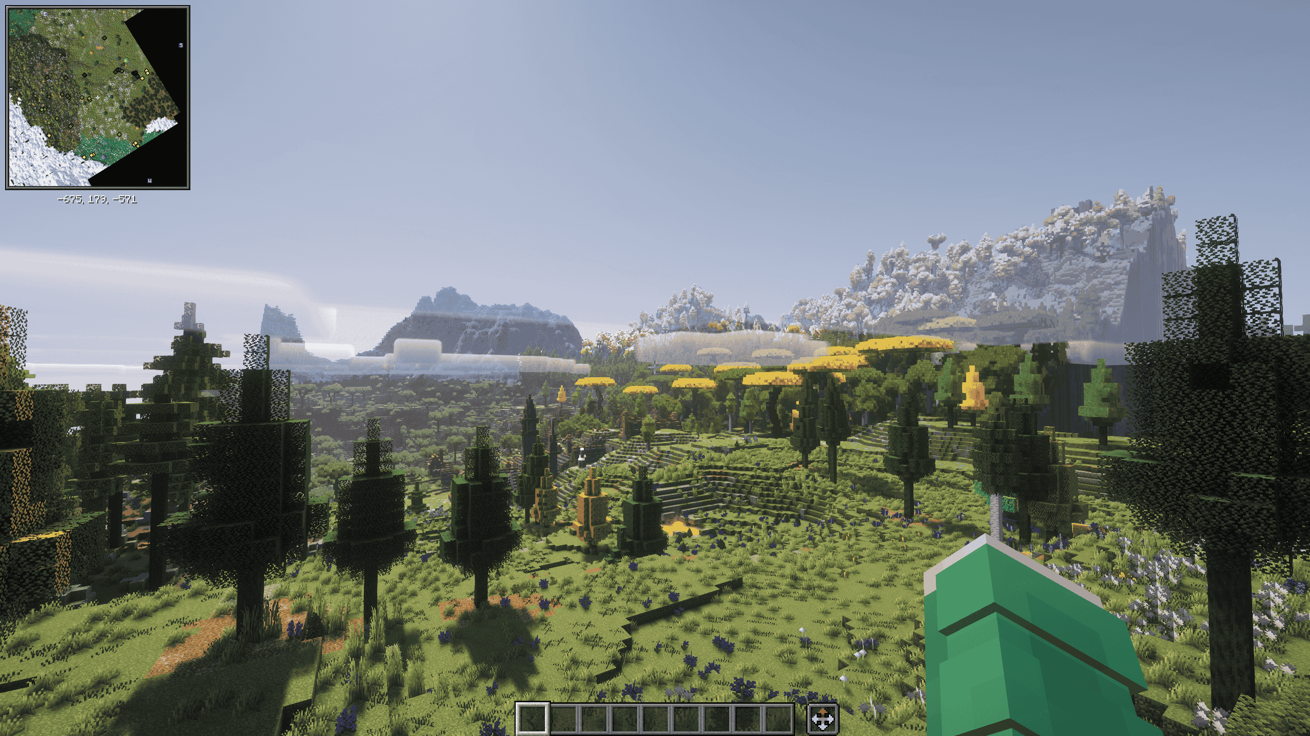 A valley in minecraft