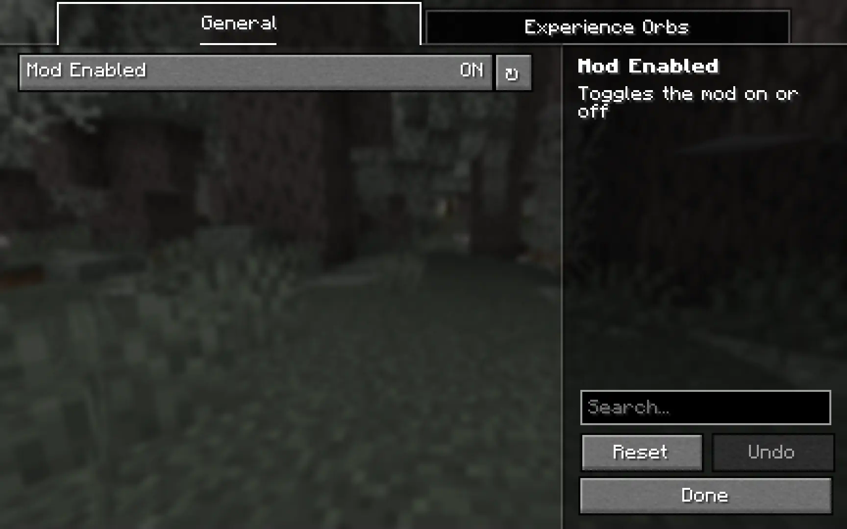 General Config Screen