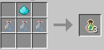 Soul Glowstone Dust being used to craft Experience Bottles