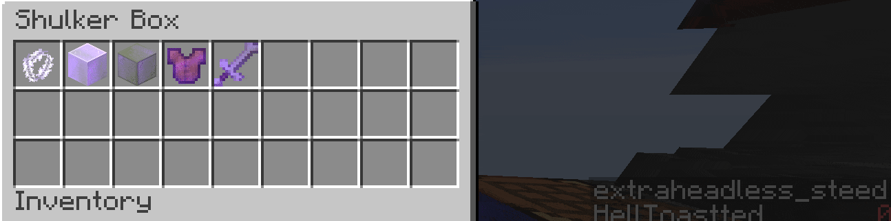 Description of items