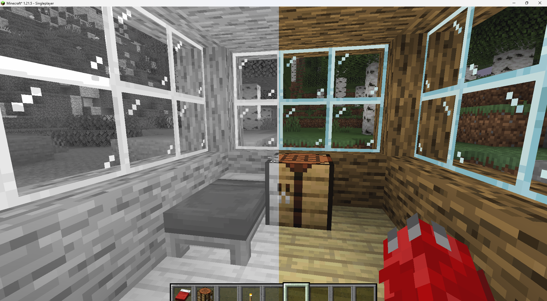 Transition from Black To White