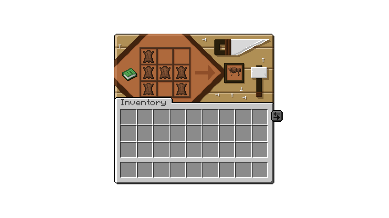 Layout For Crafting Recipe
