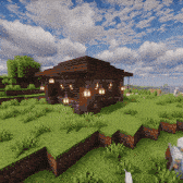 A player entering a house and leaving after a short while, throwing the redstone scrambler at it to detonate the TNT inside