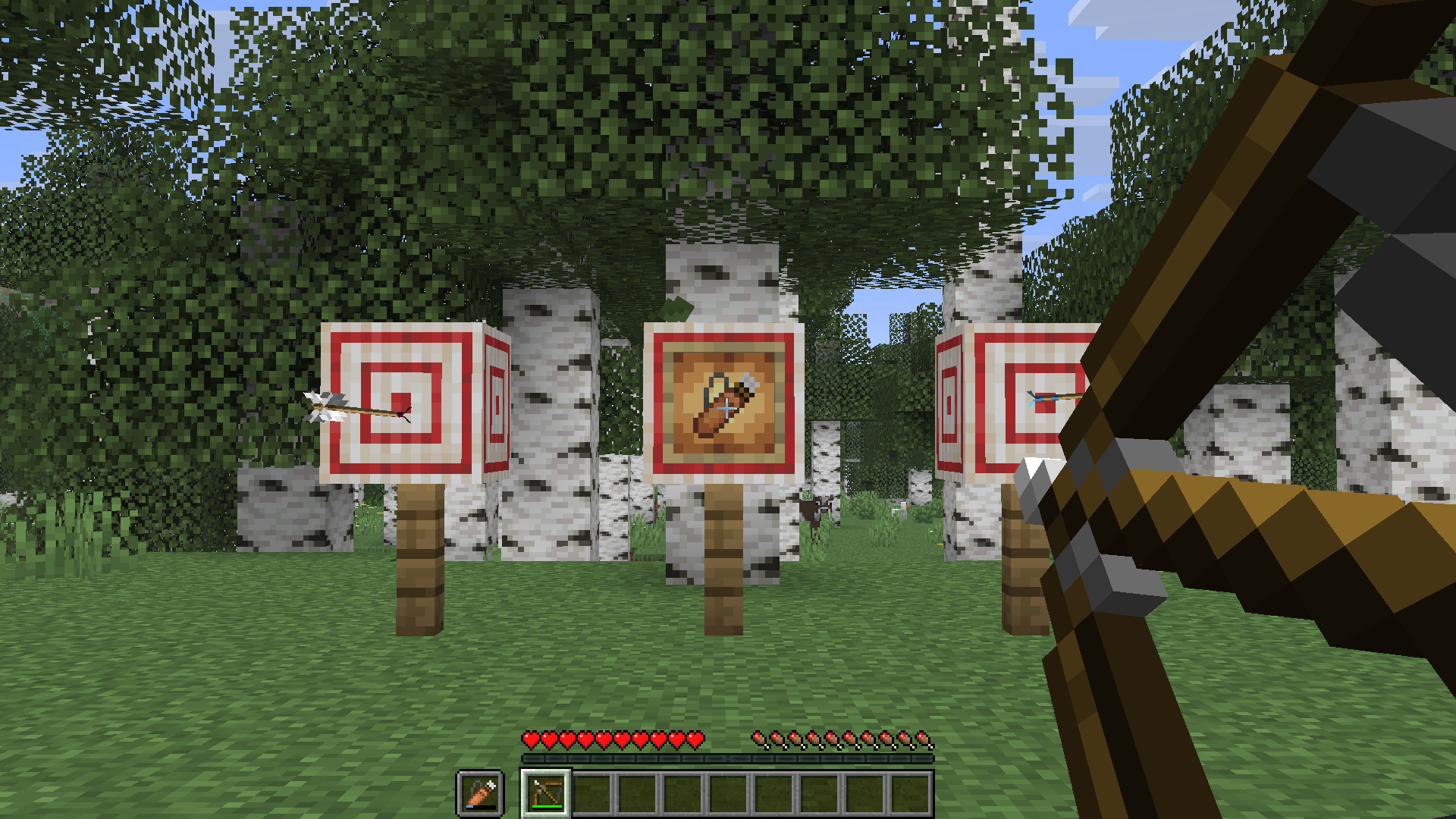 Player shooting a target