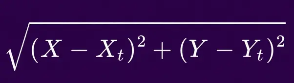 Distance formula