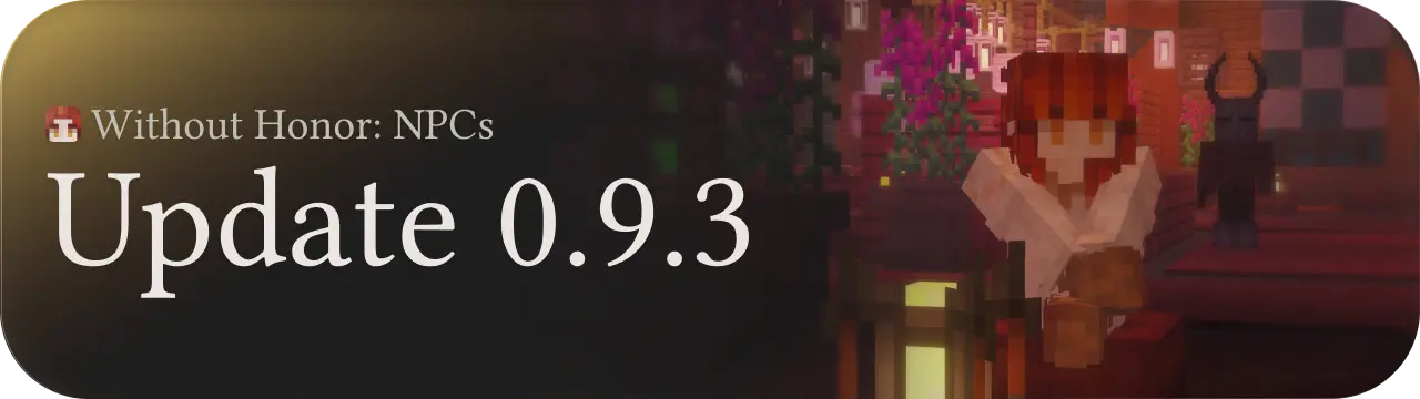 Without Honor Update 0.9.3