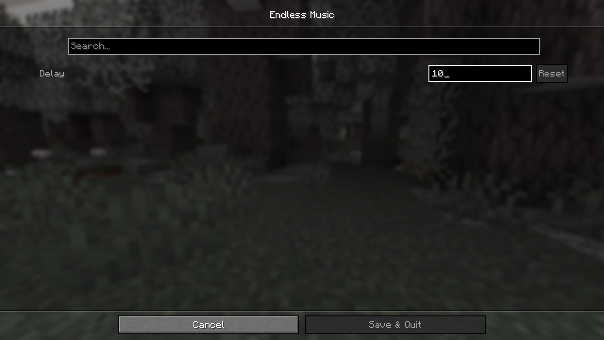 an image showing the configuration screen of this mod