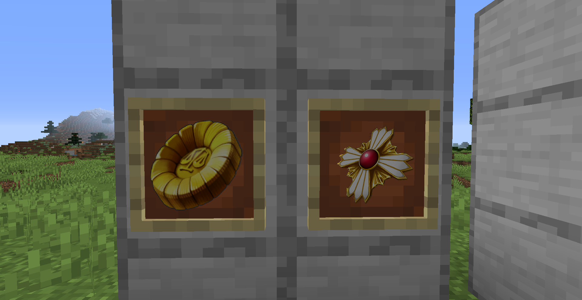 Two Badge on the wall.One of them is AttorneysBadge, And the other one is Prosbadge.