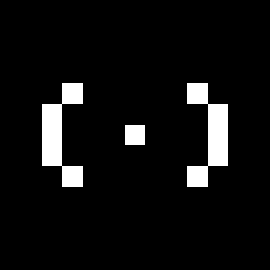 Crosshair black background